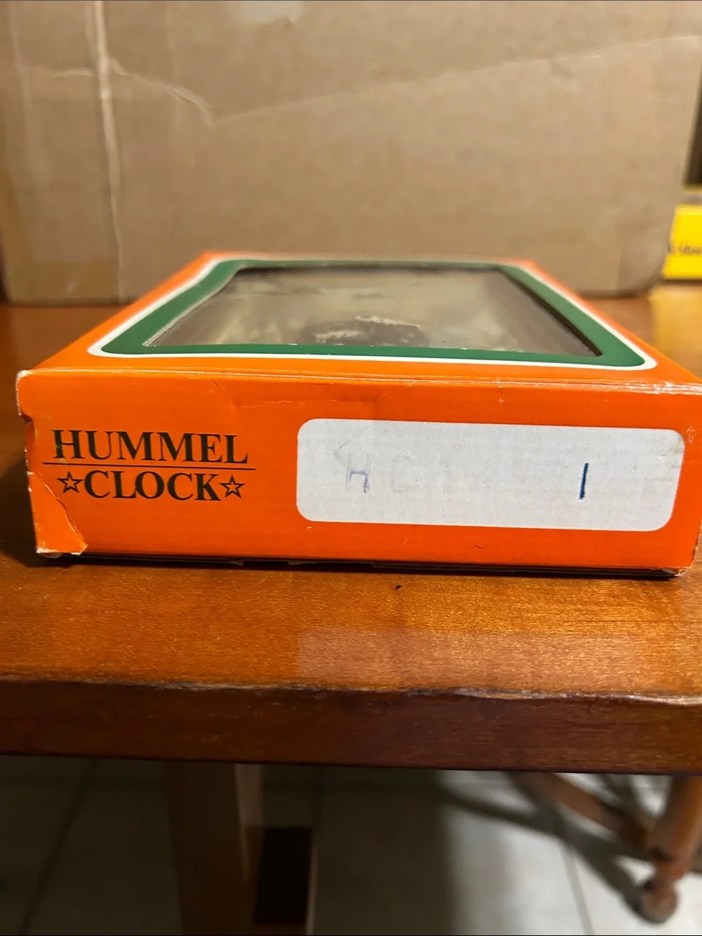 Vintage west German Hummel princess art mini wing up picture clock